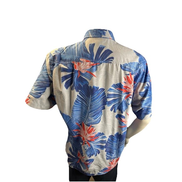 Tommy Bahama Mens L Blooming Palms Camp Shirt Breeze Overall Print Graphic - Picture 6 of 12